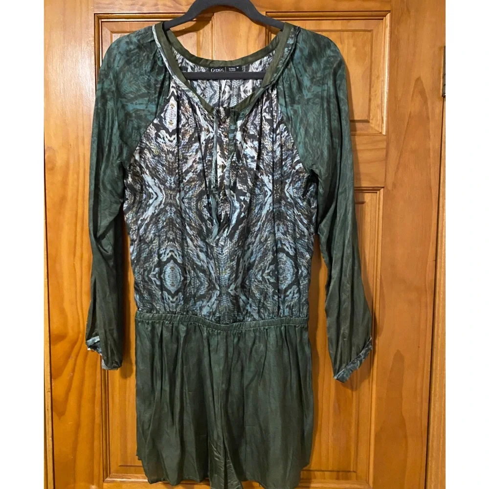 Gypsy05 Silk long sleeves boho romper - Picture 6 of 11